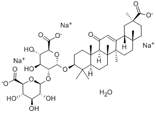 GLYCYRRHIZINSÄURE-TRINATRIUM- SALZ-HYDRAT Struktur
