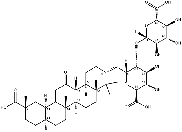 Glycyrrhizinsäure-Struktur