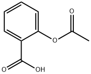 Acetylsalicylsäure-Struktur