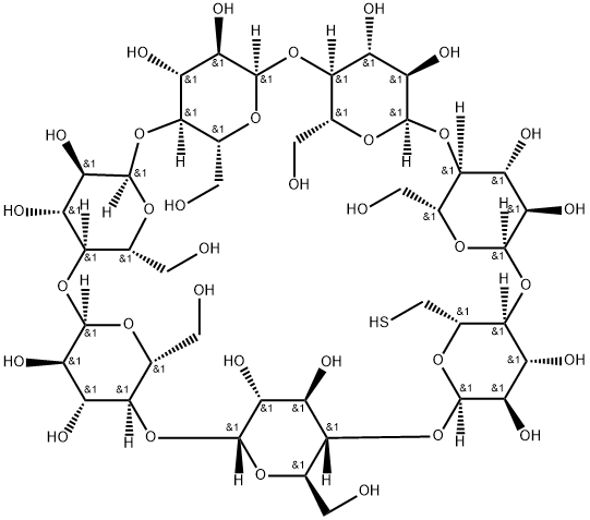 Mercapto-β-Cyclodextrin Struktur